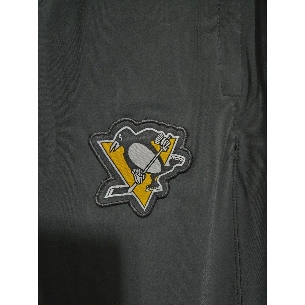 Lemieux‎ 66 Mens Pittsburgh Penguins Track Pants Black Zipper Cuffs XL